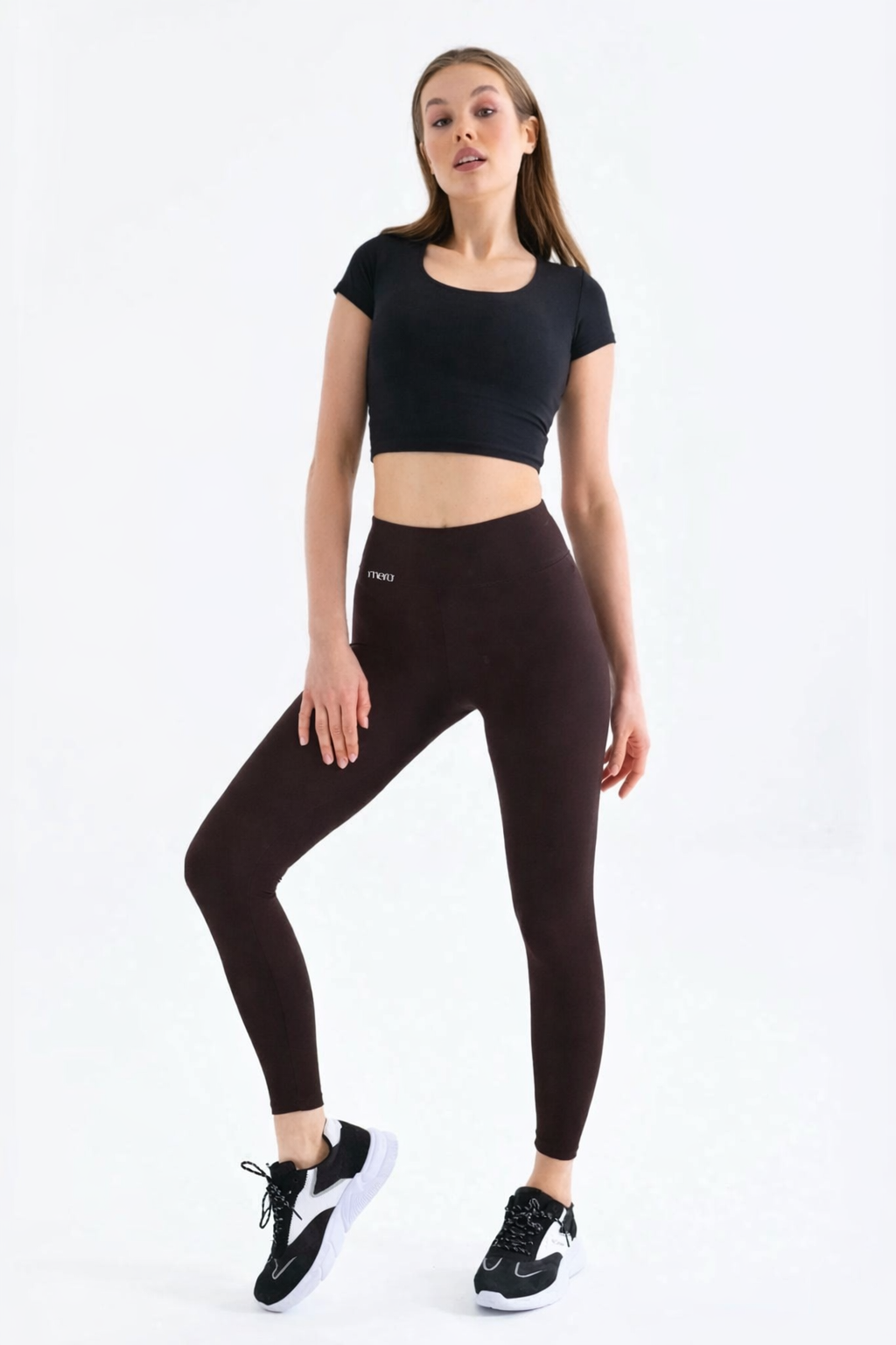 Performance chocolate Brown leggins - Görsel 5