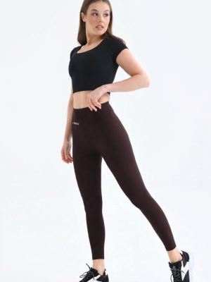 Performance chocolate Brown leggins