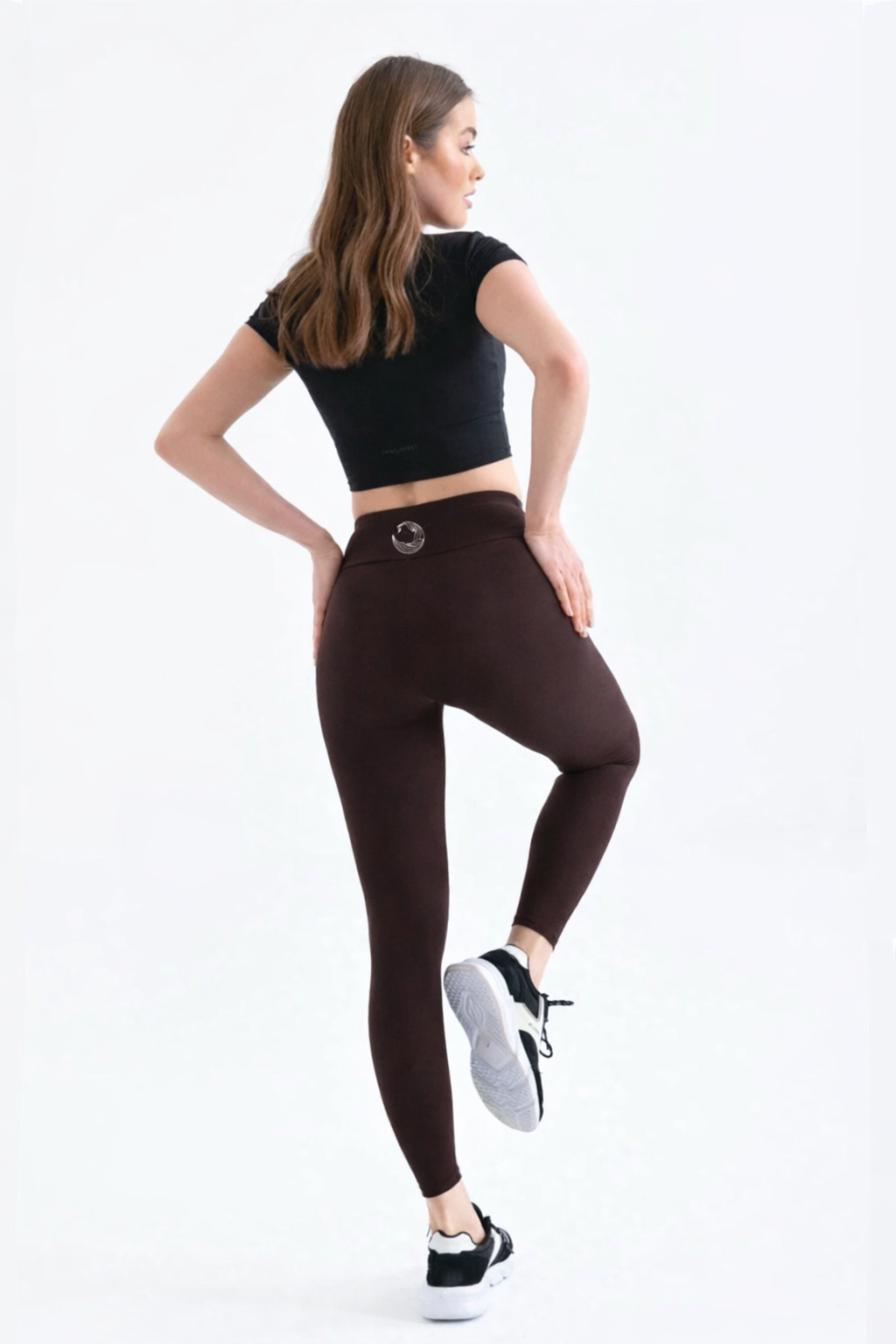 Performance chocolate Brown leggins - Görsel 3